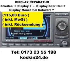 Audi RNS-E Alle Model Navigation Display Reparatur 99% Erfolg RNSE - NEP70-AB091